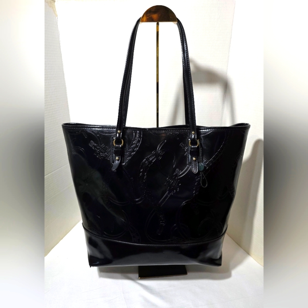 RL - Elegant Black Tote Bag